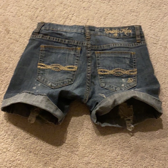 Thigh length jeans by Indigo Rein distressed Shorts junior womens size 3 / S XS - Picture 10 of 11